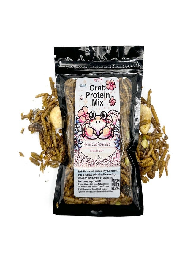 CTWPets Hermit Crab Food, Protein Mix, Pet Snack Treat for Proteins & Nutrients, Hermit Crab Protein Mix - Image 5